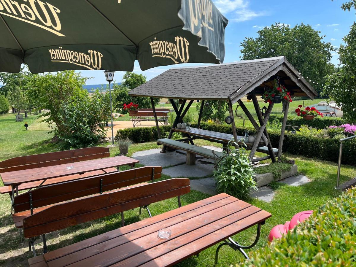 Gasthof Drei Schwanen Langenwetzendorf Exterior foto